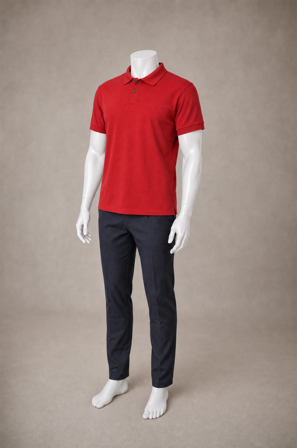 Polo Piquet Vermelha Masculina